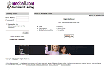 Tablet Screenshot of freemail.mooball.com